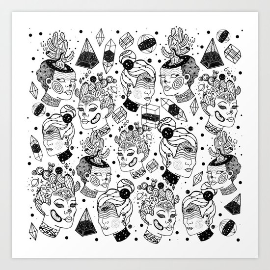 Las Chulas Art Print