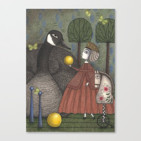 There Once was a Goose Canvas Print