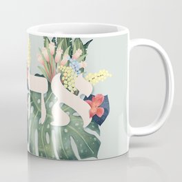 Hebrew Love with flowers - Ahava Coffee Mug