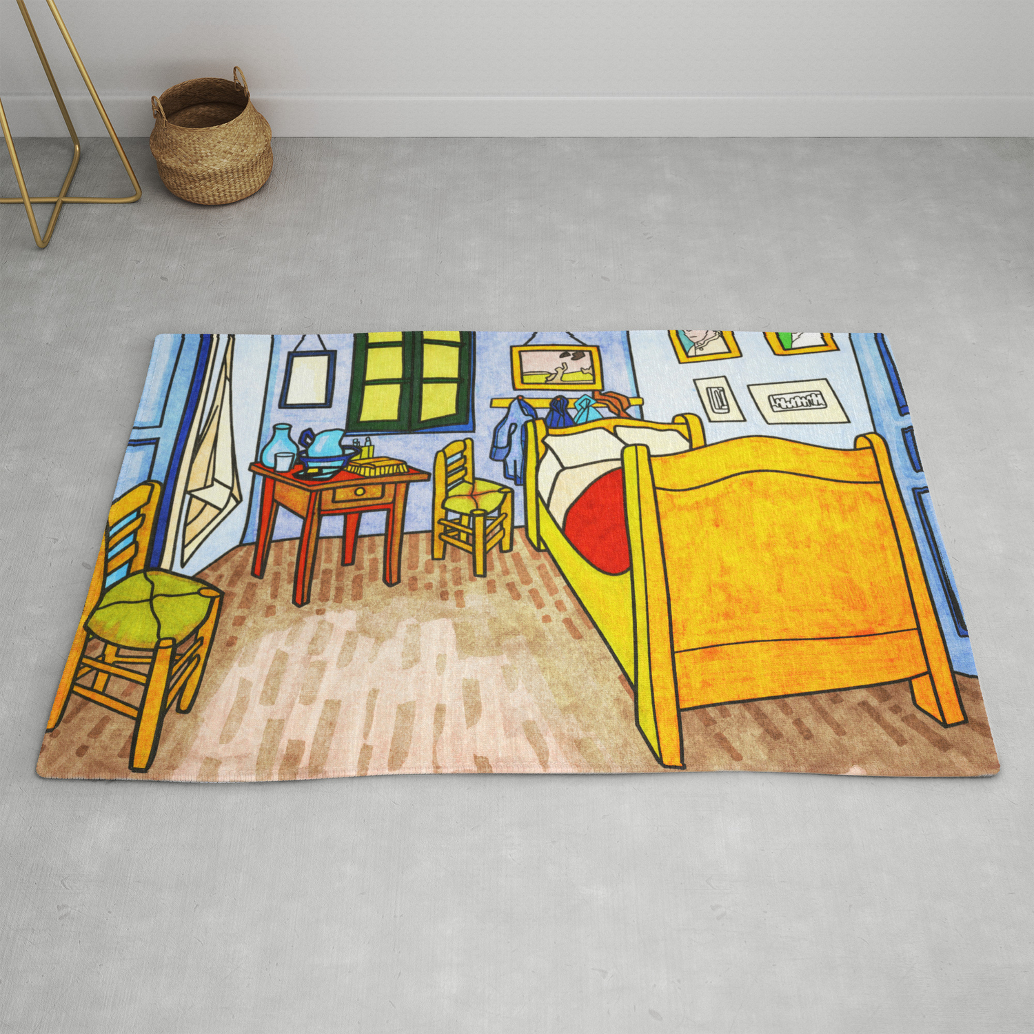 Van Gogh Bedroom Painting Rug By Kellylouiseart Society6