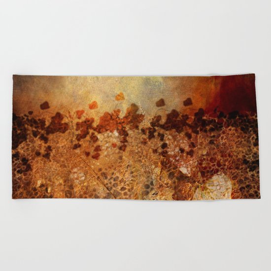 Autumn Melancholy Beach Towel