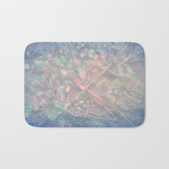 Sparkling Crystal Maze Abstract Bath Mat