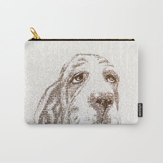 Old Wise Basset Carry-All Pouch