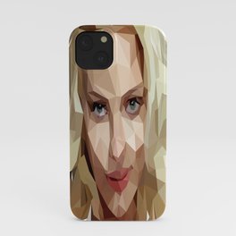 Scarlett Johansson Low Poly Art iPhone Case