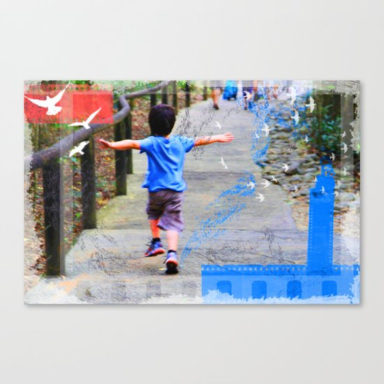 learning to fly 02 Canvas Print