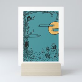 Full Moon at Midnight Mini Art Print