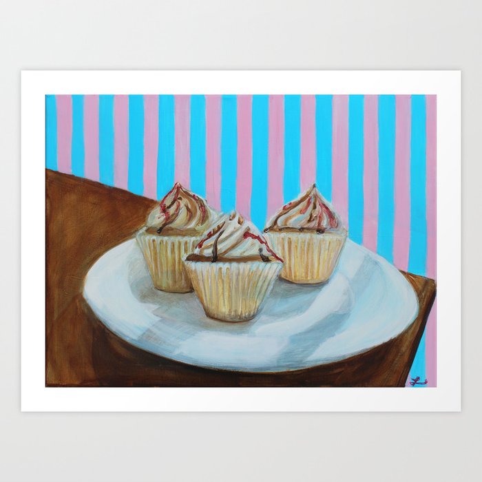 Gourmet Cupcakes Art Print