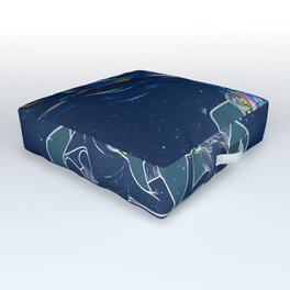 Deeply colorful minds. Outdoor Floor Cushion