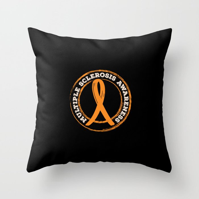Multiple Sclerosis Awareness Throw Pillow