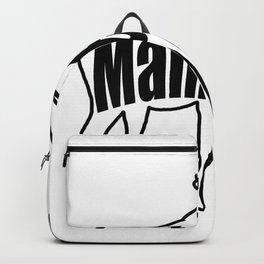 Maine Moose Backpack | Moose, Deer, Geraud, Northeast, Boston, Vermont, Drawing, Hunter, Lobster, Animal 