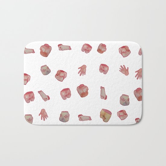 Body parts new water color Bath Mat