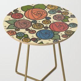 midsummer rosettes Side Table