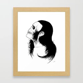 Skull Girl Framed Art Print
