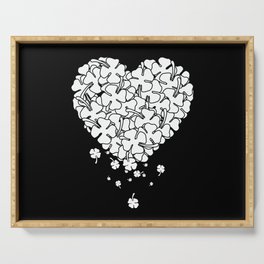 Clover Heart Serving Tray