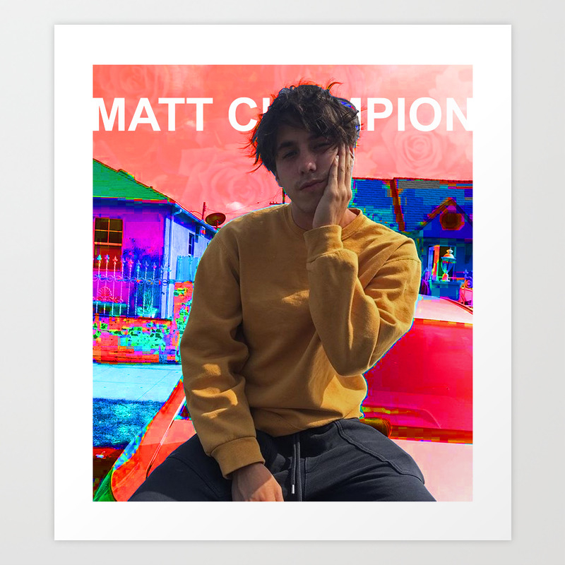 Matt Champion Bubblegum Art Print By Chrisaturate Society6