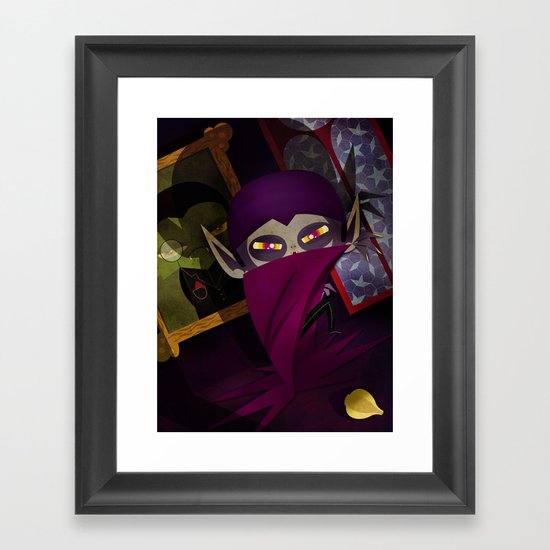 the vampire Framed Art Print
