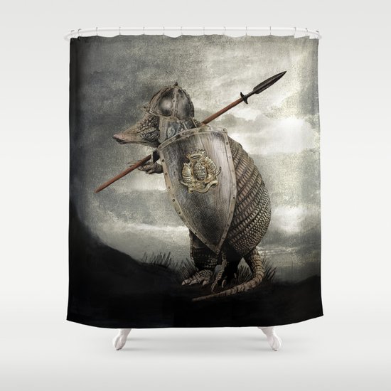 Armadillo by Eric Fan & Viviana González Shower Curtain