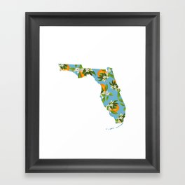 The Sunshine State Florida Orange Blossoms Framed Art Print