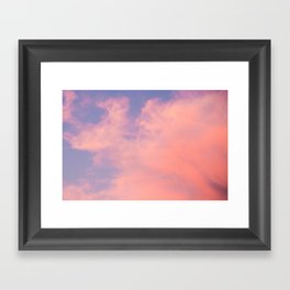 Cotton Candy Clouds  Framed Art Print