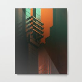 The Architectural Remains of a Mining City Metal Print