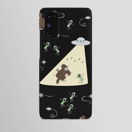 Bigfoot Dancing with Aliens Android Case