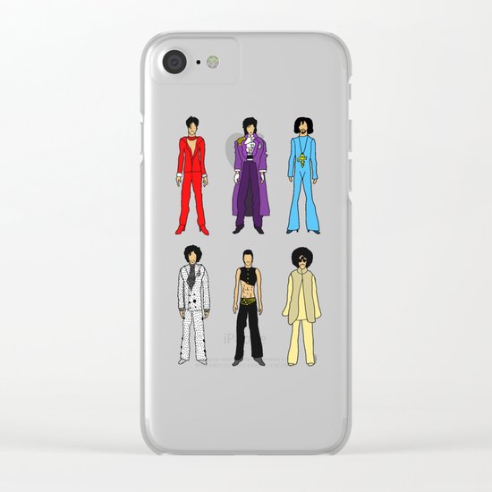 Outfits of Purple Fashion (White) Clear iPhone Case
