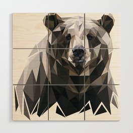 Bear Pop art Wood Wall Art