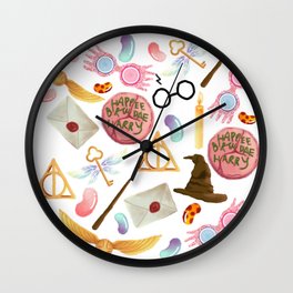 Harry Pattern  Wall Clock