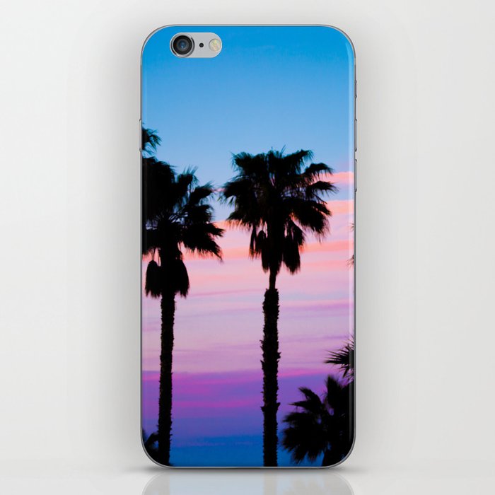 Palm Tree, Summer Sunset, Malibu, California  iPhone Skin