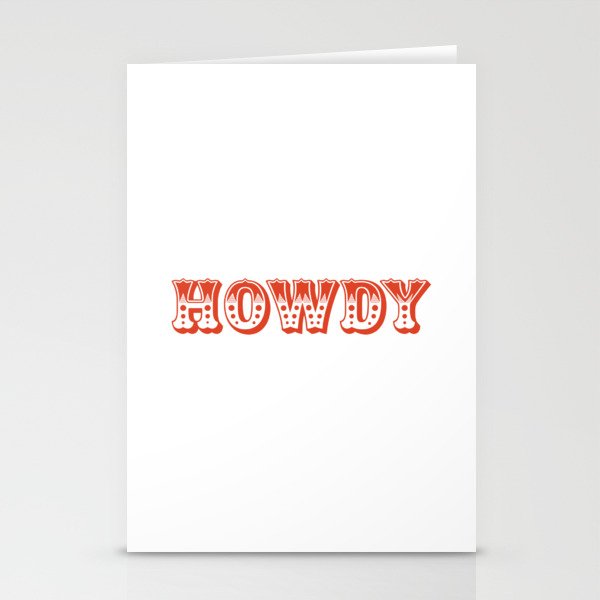 Howdy Stationery Cards