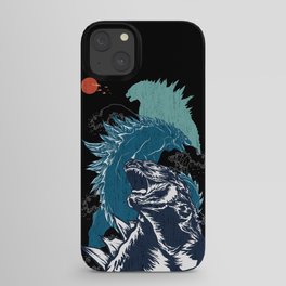 Godzilla retro sunset  iPhone Case