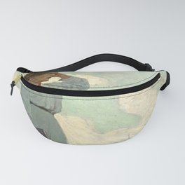 Louise Loved to Climb to the Summit on one of the Barren Hills Flanking the River by Newell Convers Wyeth Fanny Pack