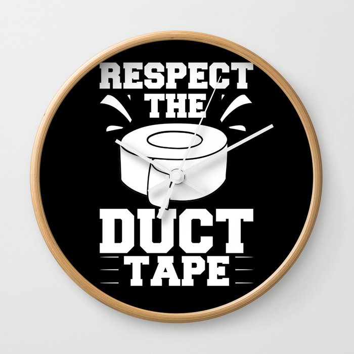 Duct Tape Roll Duck Taping Crafts Gaffa Tape Wall Clock