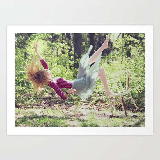 This skirt was made for falling Art Print