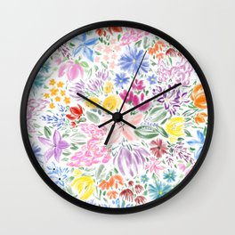 Floral Overflow Wall Clock