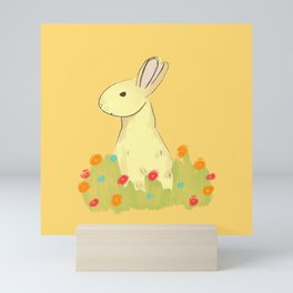 Bunny in the Bushes  Mini Art Print