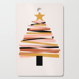 Ribbon Christmas Tree - neutrals Cutting Board