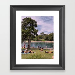 Barton Springs Austin Texas Framed Art Print