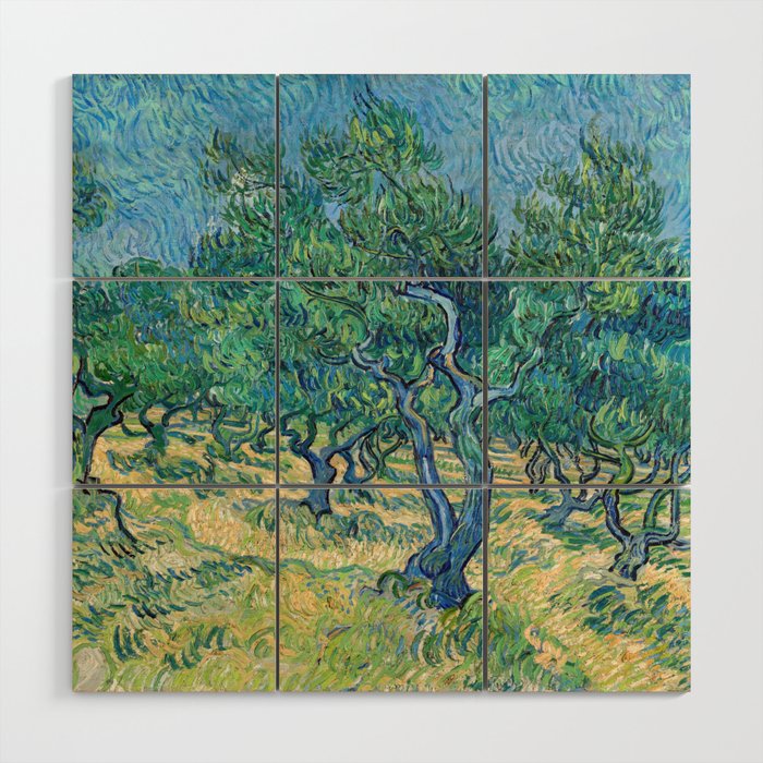 Vincent van Gogh - Olive Grove Wood Wall Art