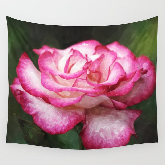 lovely Rose Aquarell Wall Tapestry