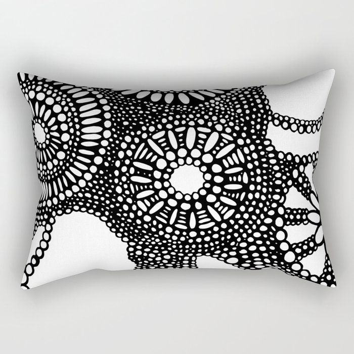 graphic dots pattern Rectangular Pillow