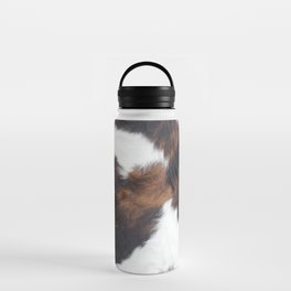 Kisses From The West - Faux Cowhide Modern Southwestern Print Water Bottle