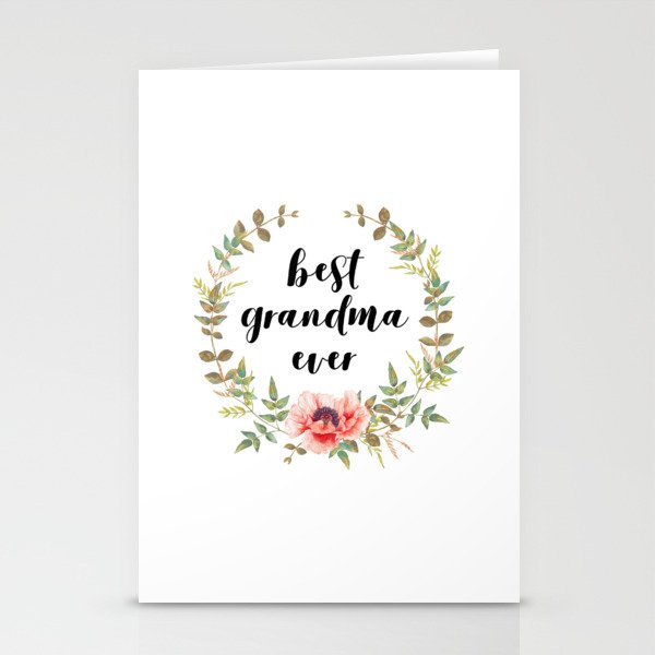 Best Grandma Ever Stationery Cards