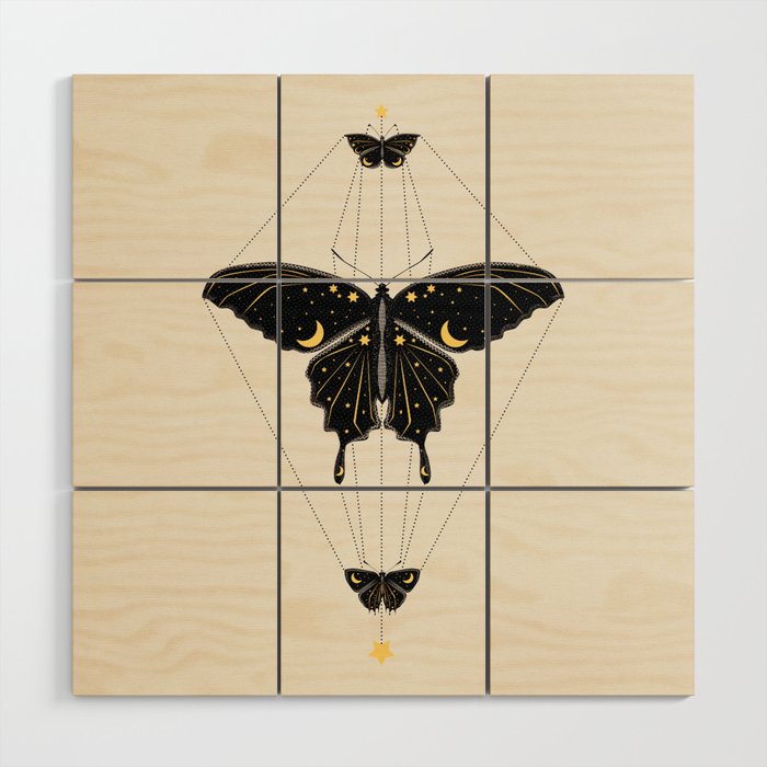 Butterfly Universe Wood Wall Art