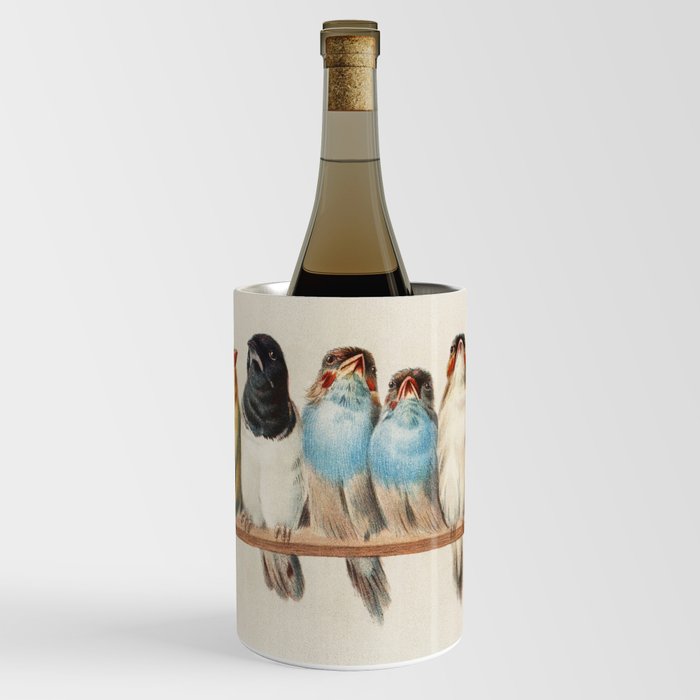 A Perch of Birds Wine Chiller