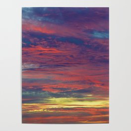 Cotton Candy coloured sky Poster