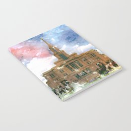 Payson LDS Temple Watercolor Photo Notebook