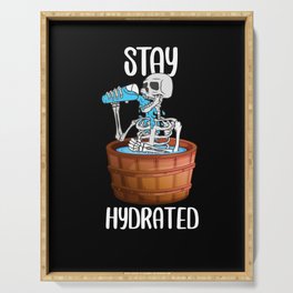 Stay Hydrated | Water Skeleton Serving Tray