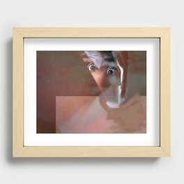Abstraction Of A Man (clay tones) Recessed Framed Print
