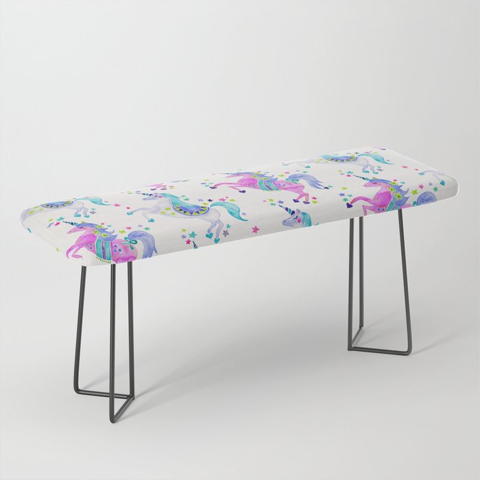 Pastel Unicorns Bench